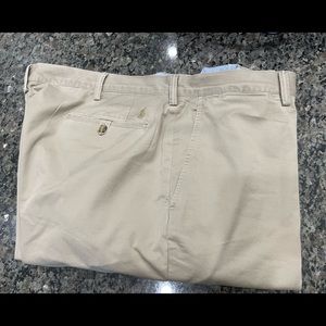 MENS RALPH LAUREN KHAKI PANTS. STRETCH CLASSIC FIT. 7 OZ COTTON TWILL.SZ 44/34.